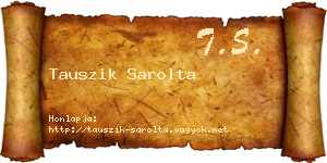 Tauszik Sarolta névjegykártya